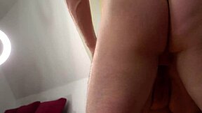 Hot MILF's natural monster tits in anal