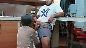 she swallows her stepson's cum