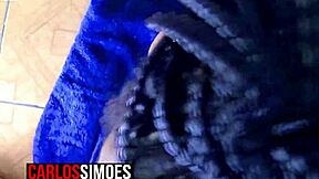 The hot gym girl invited the bodybuilder for a sitting.