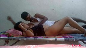 Indian couple - horny telugu wife couldn't wait to fuck wild sex