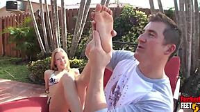 Philly John Cums On Sydney Cross Feet After Licking Them