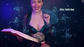 Miss Faith Rae delivers femdom audio instructions for horny pets in caged bdsm chastity tasks.