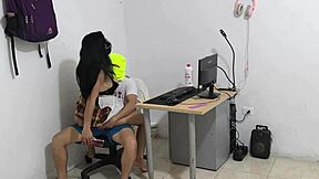 Dirty neighbor begs for cock and acts submissive like a snail