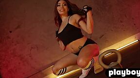 sexy big tits milf working out with hot babes and big ass milfs posed naked