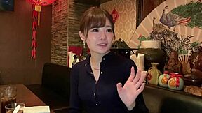 Beautiful asian babe with e-cup tits rides hard until she cums intensely