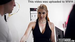 big tits milf fucks star player in office 😏