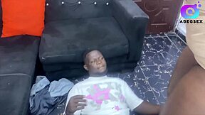 Big ass stepmom poses in airplane position for stepson's big cock