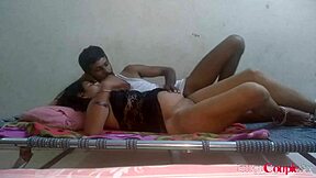 Indian couple - horny telugu wife couldn't wait to fuck wild sex