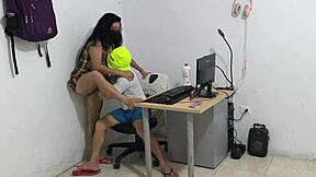 Dirty neighbor begs for cock and acts submissive like a snail