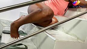 I Fucked My South African Girlfriend On The Stairs She Came Multiple Times