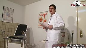 german doctor convinces woman for sex in office 😏