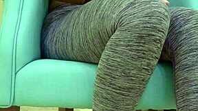 Teen girl poses playfully for her sugar daddy