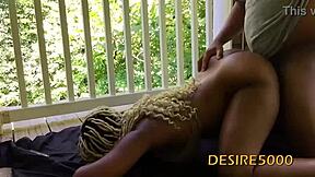 Public Couple Fucking Doggystyle with Big Black Cock Outdoors