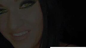 Kendall Karson Teases with Stockings Fetish Touching Pussy and Tits Nude