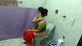 Stepmom spies on stepson bathing!