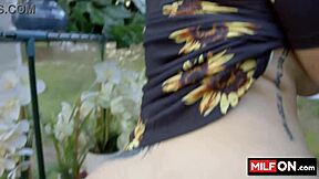 big ass blonde jenna starr fucked in her garden by diego perez