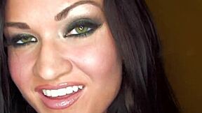 Kendall Karson Teases with Stockings Fetish Touching Pussy and Tits Nude