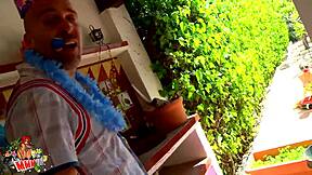 Clanddi jinkcego performs the craziest blowjob scene with huge tits