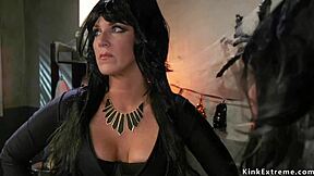 Lesbian Halloween Party Erupts Into Anal Fucking