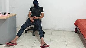 I masturbate my cock after my stepsister gets me horny