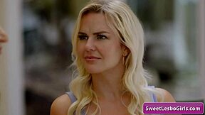 Blonde Lesbian Babes Lilly Bell Jazlyn Ray Make Out After Sweaty Workout