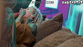 alternative dreadhead in high heels fucks bwc anal gapes facial