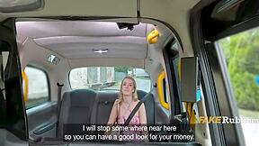 beautiful blonde was ten short on cash in the backseat