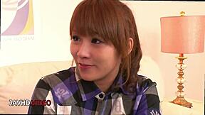 I saw rinka aiuchi blowjobbing then getting creampied in hardcor