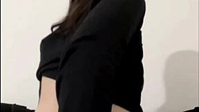 Slutty british horny girlfriend experience blowjob and masturbation orgasm