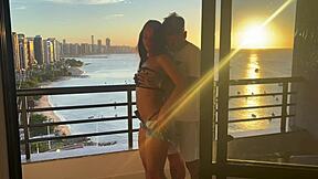 Delicious Fucking At Sunset In Cowgirl Position