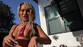 i visited my ex boyfriend teddy tarantinos thinking we wouldnt hook up but luna luxe the petite latina spinner showed up