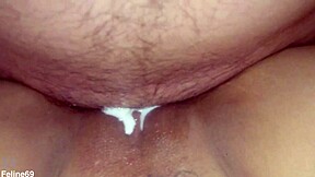 the creamy mulata enjoys interracial creampie.