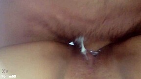 the creamy mulata enjoys interracial creampie.