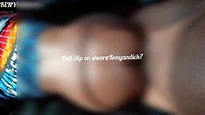 African Amateur Couple's Hardcore Doggystyle Through Sheer Fabric