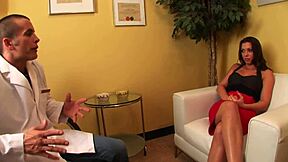 doctor fucks brunette milf's cunt in hospital for quickie orgasm!