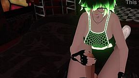 Hex sucks random dick with big tits in vrchat erp!