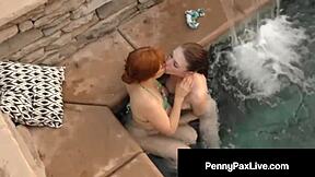 Can anna deville service penny pax's pussy properly?