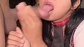 overwhelmed by pleasure as petite latina cums hard in pov