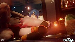 Xiangling Gets Her Ass Penetrated On The Kitchens Floor First Time Anal Genshin Impact Porn