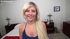 Alessandra Noir Gives Cute POV Blowjob and Huge Messy Cum Facial