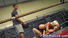 euro dyke seducing wrestling opponent 😏