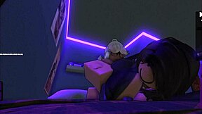 Woman in cafe with ripped leggings we had sex