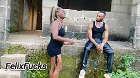 Jasmine Candy Troubled by Area Boys, Dominated by Fjelixx Fat Cock