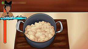 plentiful thanksgiving feast where kindness leads to blowjobs as thanks