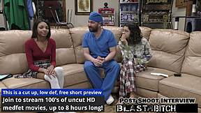 Solana spits doctor's cum, so he fucks and blasts her again?