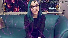 i follow miss faith rae's femdom instructions for cum eating in the kitchen