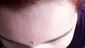 Curvy lover sucks big cock and gets cum on face