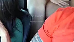 Hot Blonde Fucked in Car by Ex