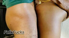 two lesbian friends caught in sex, but then enjoy stepbro's fat dick together