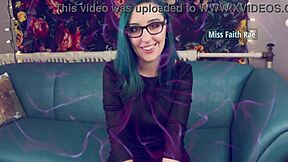 i follow miss faith rae's femdom instructions for cum eating in the kitchen